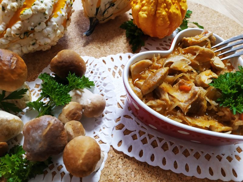 Bigos z kiszonej kapusty