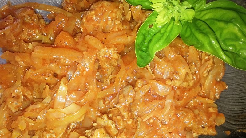 Bigos z mięsem mielonym