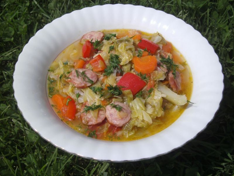 Bigos z młodej kapusty Bigos z młodej kapusty