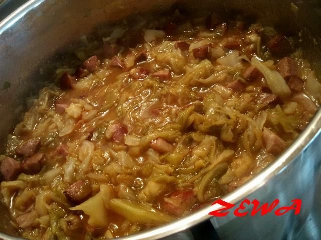 Bigos z młodej kapusty Bigos z młodej kapusty