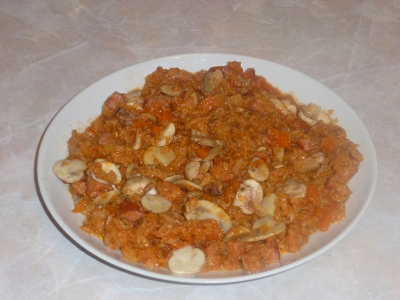 Bigos z pieczarkami  Bigos z pieczarkami