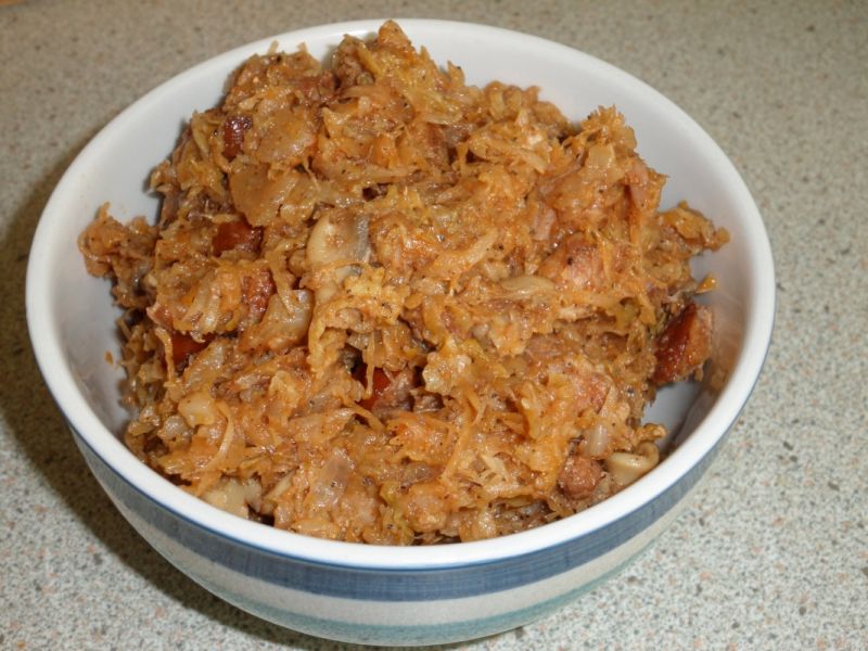 Bigos z pieczarkami Bigos z pieczarkami
