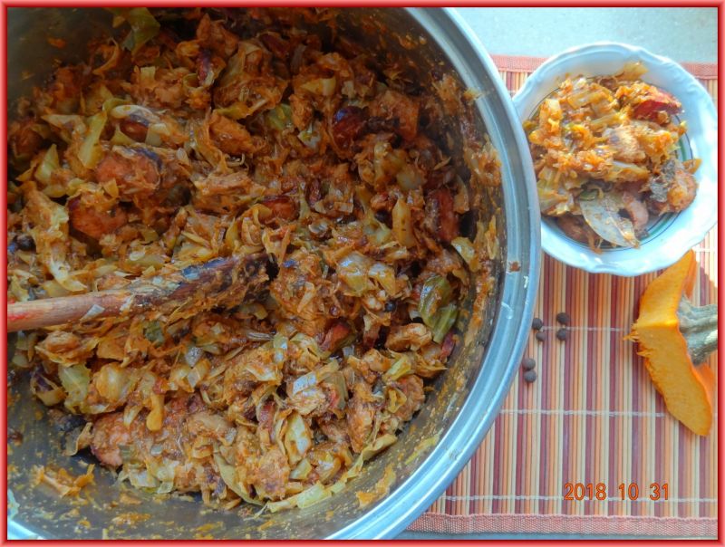 Bigos z puree dyniowym Bigos z puree dyniowym