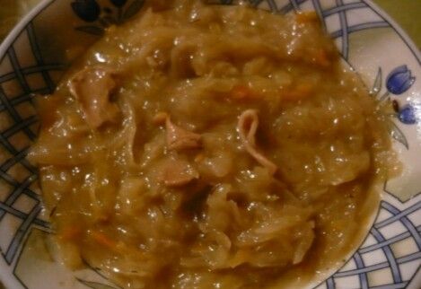 Bigos z suszonymi grzybami