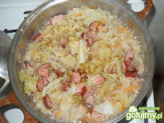 Bigos  ze słodkiej kapusty