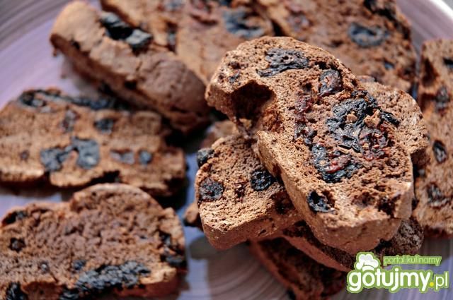 Biscotti ze śliwką