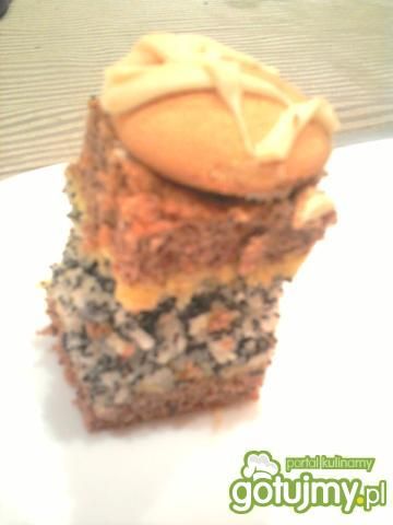 Biszkopt makowo-kokosowy