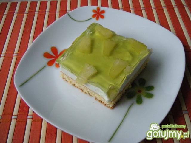 Biszkopt z ananasem i galaretką Biszkopt z ananasem i galaretką