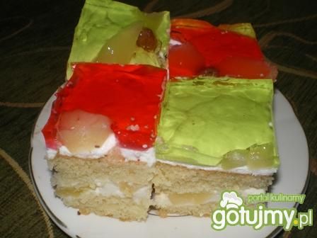 Biszkopt z ananasem i rodzynkami Biszkopt z ananasem i rodzynkami