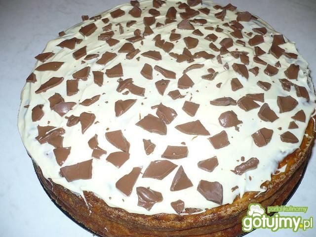 Biszkopt z białą czekoladą Biszkopt z białą czekoladą