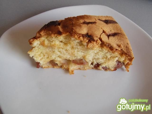Biszkopt z czereśniami 3 Biszkopt z czereśniami 3