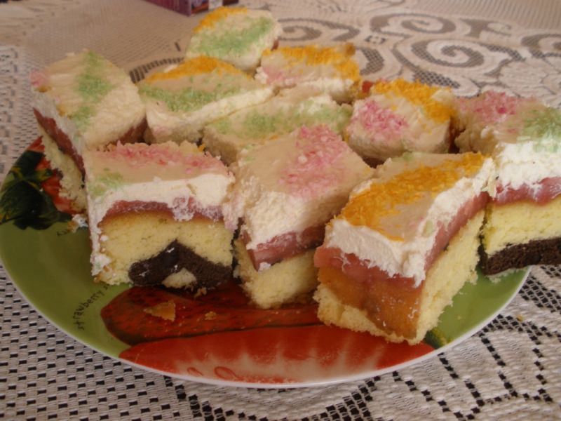 Biszkopt z  dwiema masami 