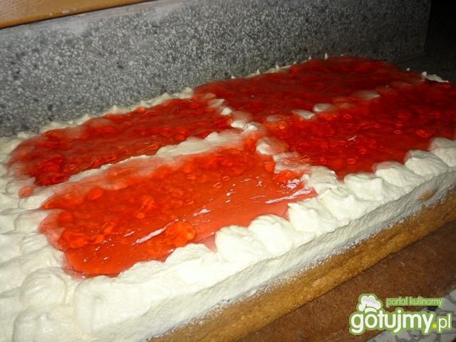 Biszkopt z galaretką  Biszkopt z galaretką