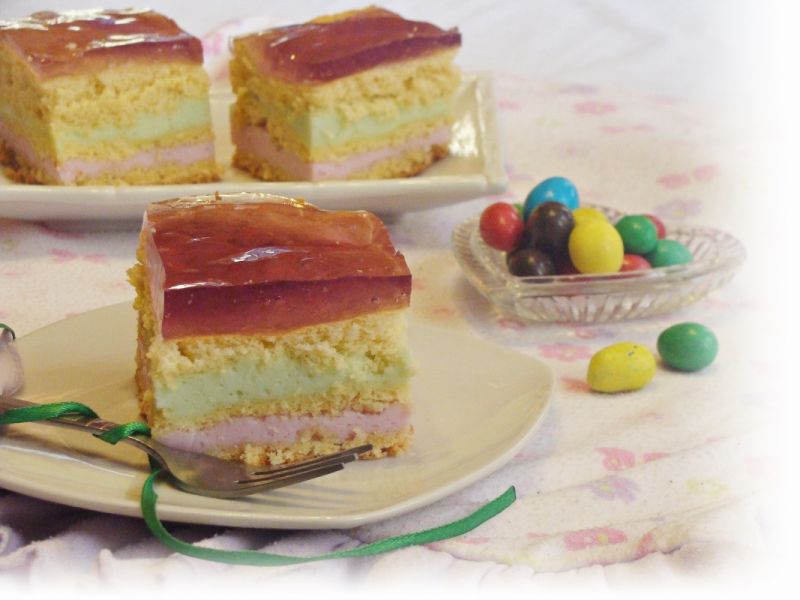 Biszkopt z galaretkami  Biszkopt z galaretkami