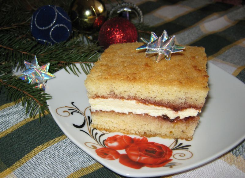 Biszkopt z kremem Biszkopt z kremem