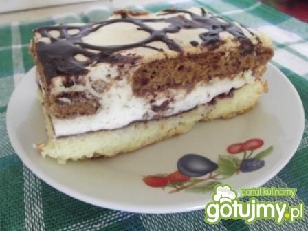 Biszkopt z kremem ala tiramisu