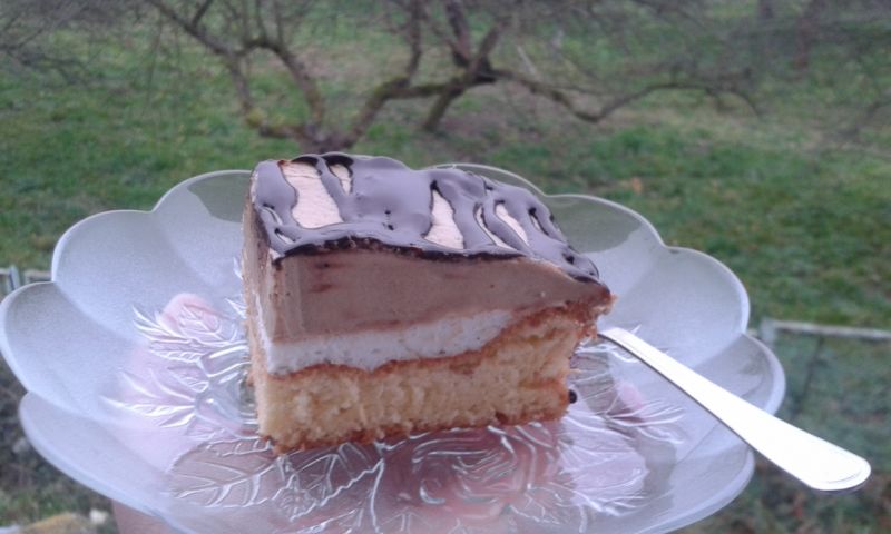 Biszkopt z masą kawową Biszkopt z masą kawową