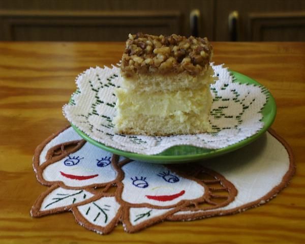 Biszkopt z masą orzechową Biszkopt z masą orzechową