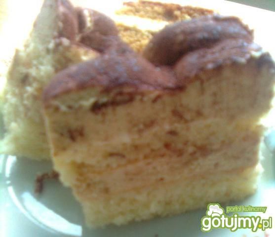 Biszkopt z masą z żółtek