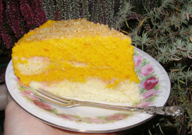 Biszkopt z musem dyniowym