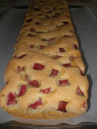 Biszkopt z rabarbarem Biszkopt z rabarbarem