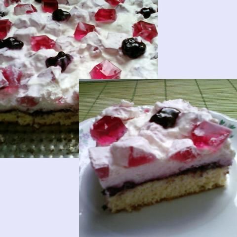 Biszkopt z śniegową kołderką