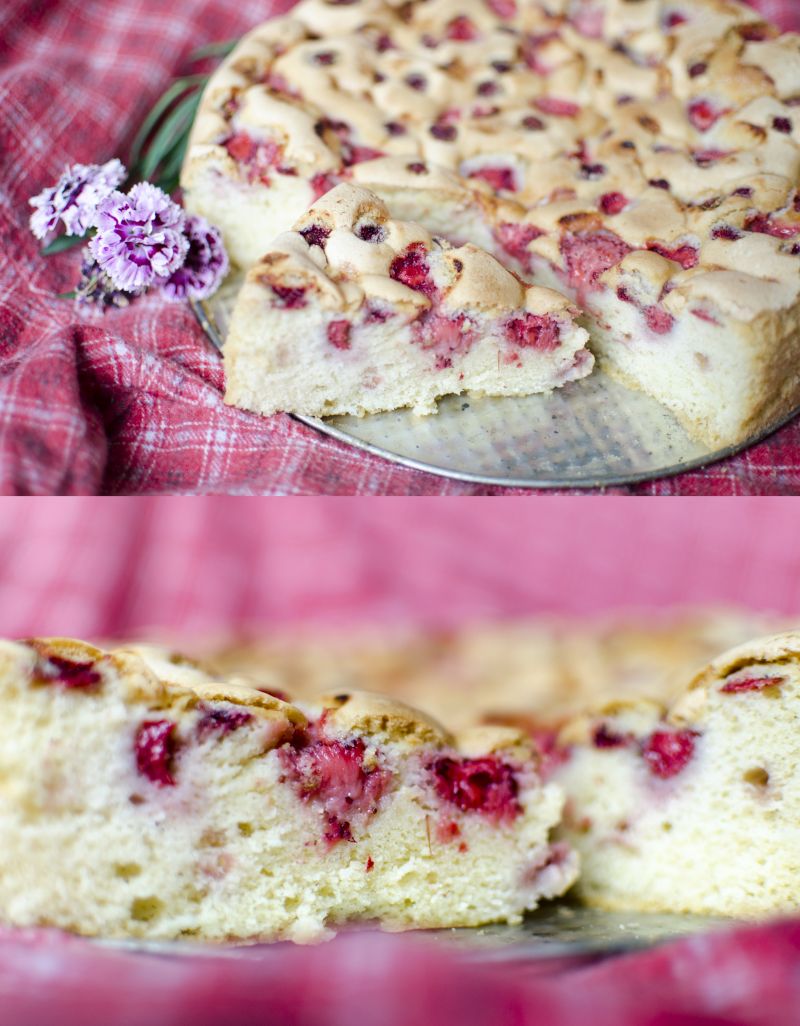 Biszkopt z truskawkami Biszkopt z truskawkami