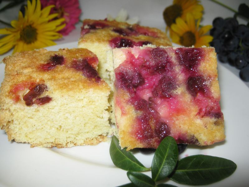 Biszkopt z winogronem