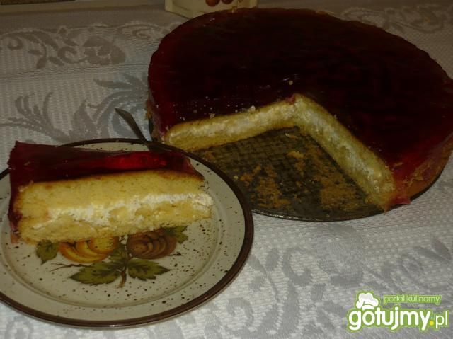 Biszkopt ze śmietaną Biszkopt ze śmietaną