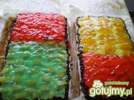 Biszkopt ze śmietaną i owocami Biszkopt ze śmietaną i owocami