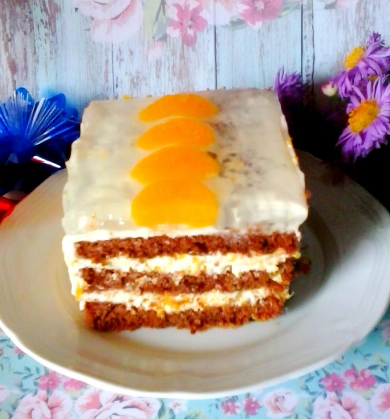 Biszkoptowe z kremem mandarynkowym