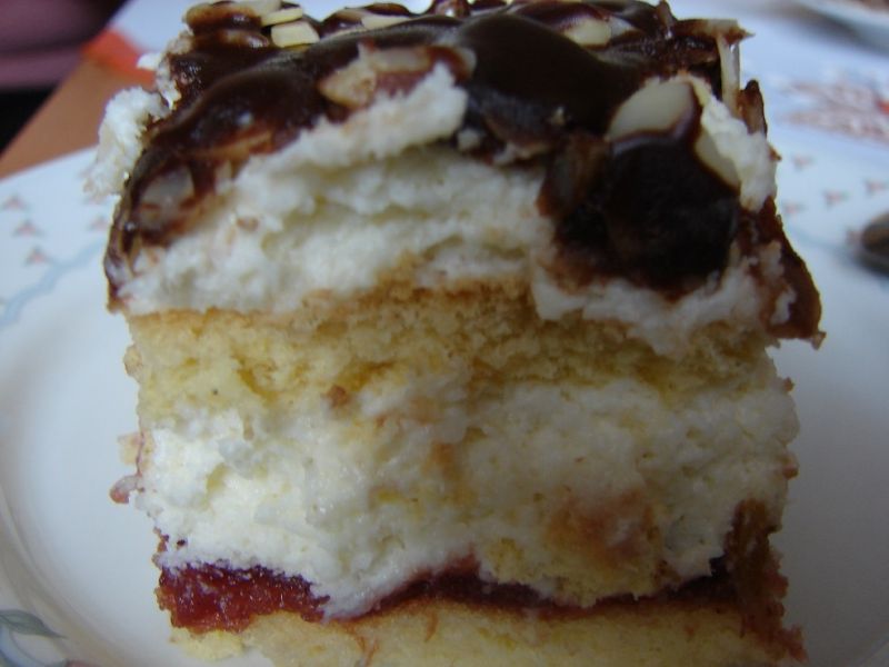 Biszkoptowe z masą i marmoladą