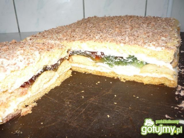 Biszkoptowiec z galaretkami Biszkoptowiec z galaretkami