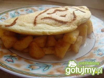 Biszkoptowy omlet z jabłkiem