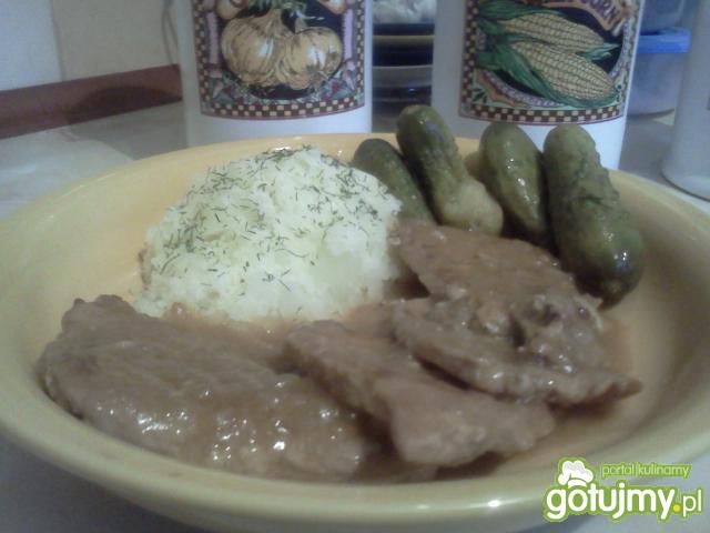 bitki schabowe w sosie cebulowym bitki schabowe w sosie cebulowym