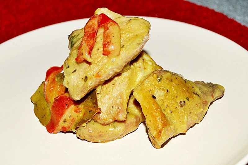 Bitki w sosie musztardowo-paprykowym