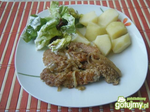 Bitki wieprzowe w cebuli Bitki wieprzowe w cebuli