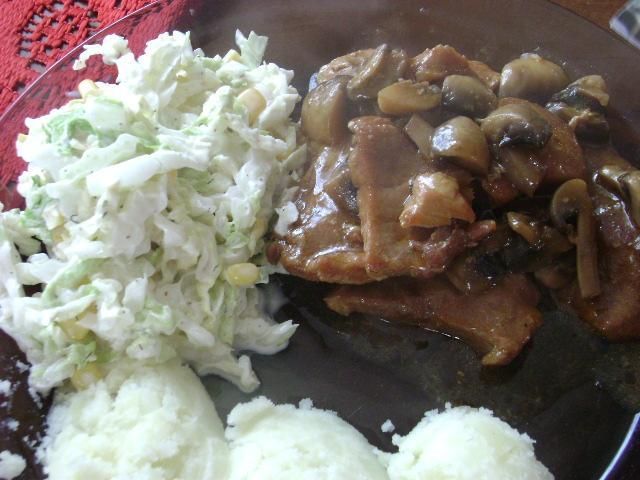 Bitki z pieczarkami  Bitki z pieczarkami