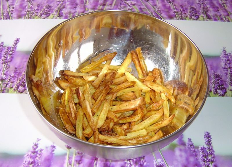 Blanszowane frytki z frytkownicy beztłuszczowej