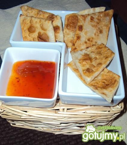 Bliny z ciasta pierogowego Bliny z ciasta pierogowego