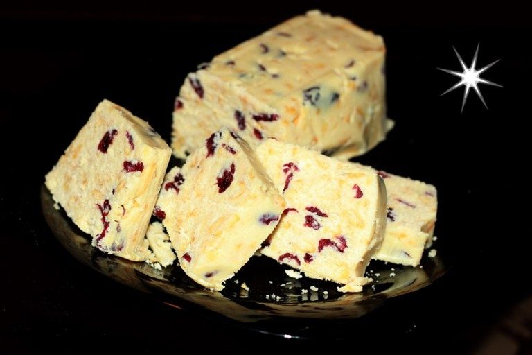 Blog z białą czekoladą i krakersami