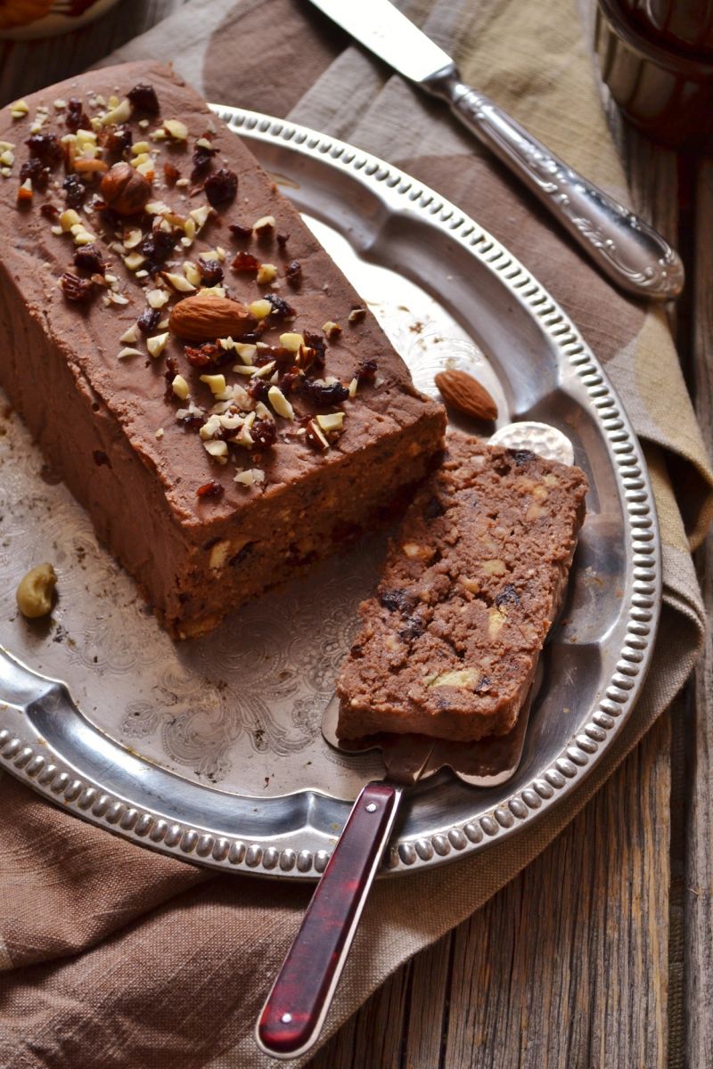 Blok czekoladowy z bakaliami Blok czekoladowy z bakaliami