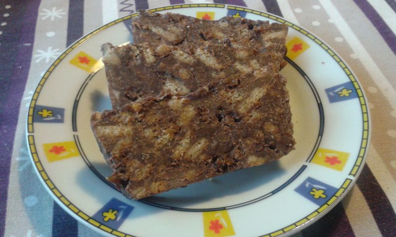 Blok czekoladowy z herbatnikami