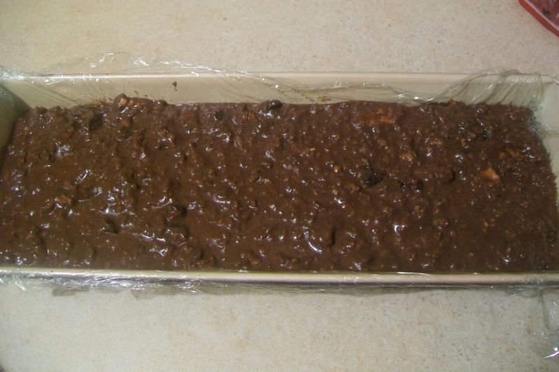 Blok czekoladowy z orzechami i otrębami