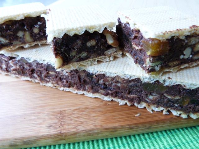 Blok kakaowy z suszonymi owocami Blok kakaowy z suszonymi owocami