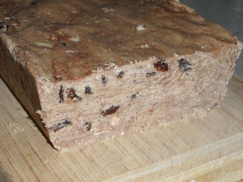 Blok kawowy z bakaliami