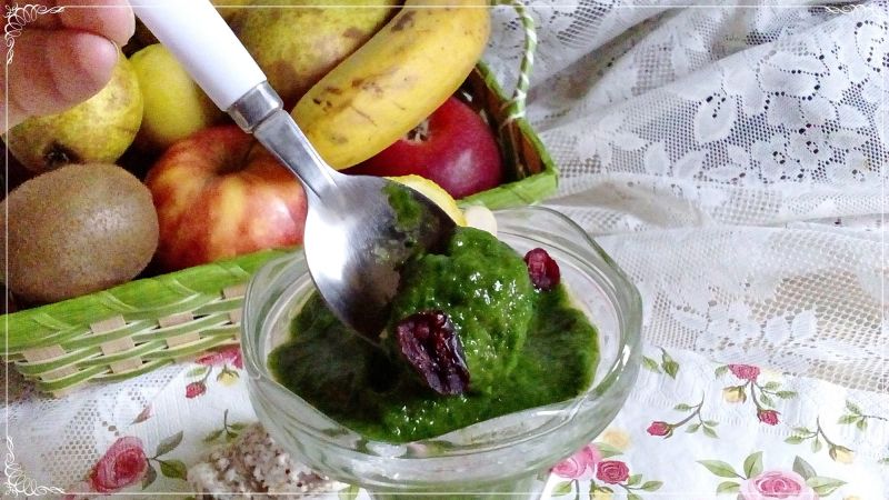 Błyskawiczne zielone  lody 3-składnikowe