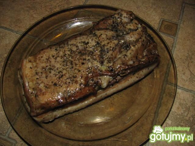 Boczek duszony na patelni Boczek duszony na patelni