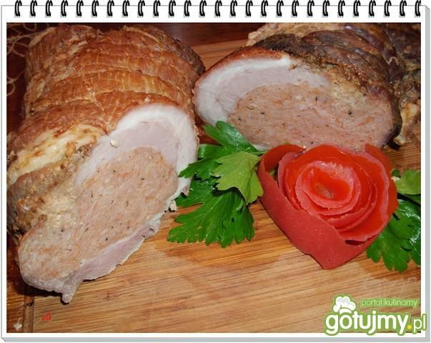 Boczek Eli faszerowany mięsem Boczek Eli faszerowany mięsem