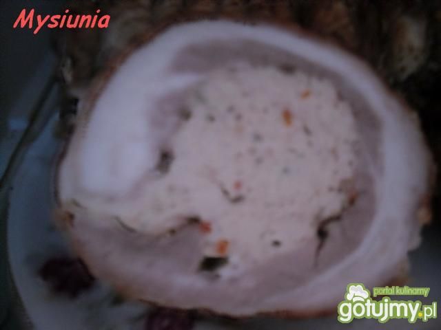 Boczek faszerowany mięsem Boczek faszerowany mięsem